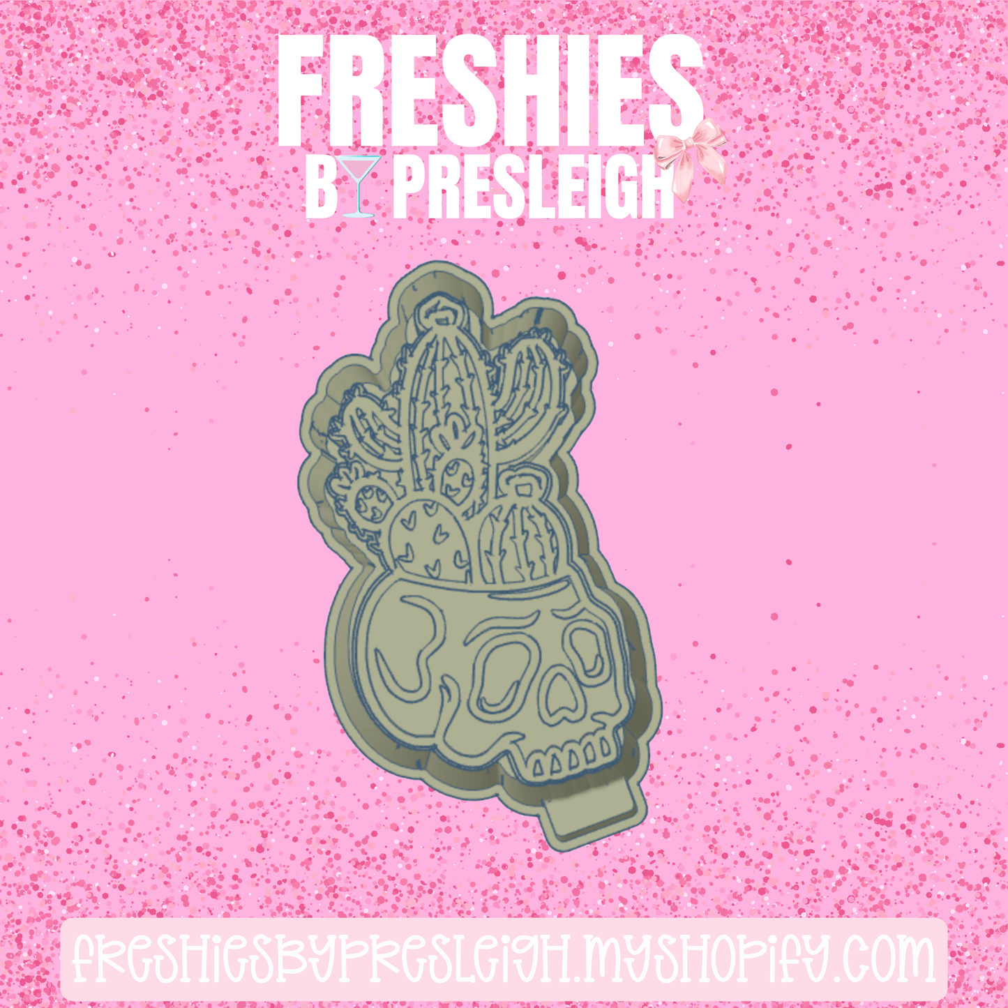 Cactus Skull Freshie Mold