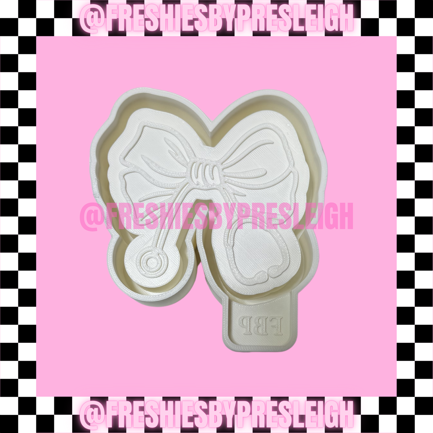 Stethoscope Bow Freshie Mold