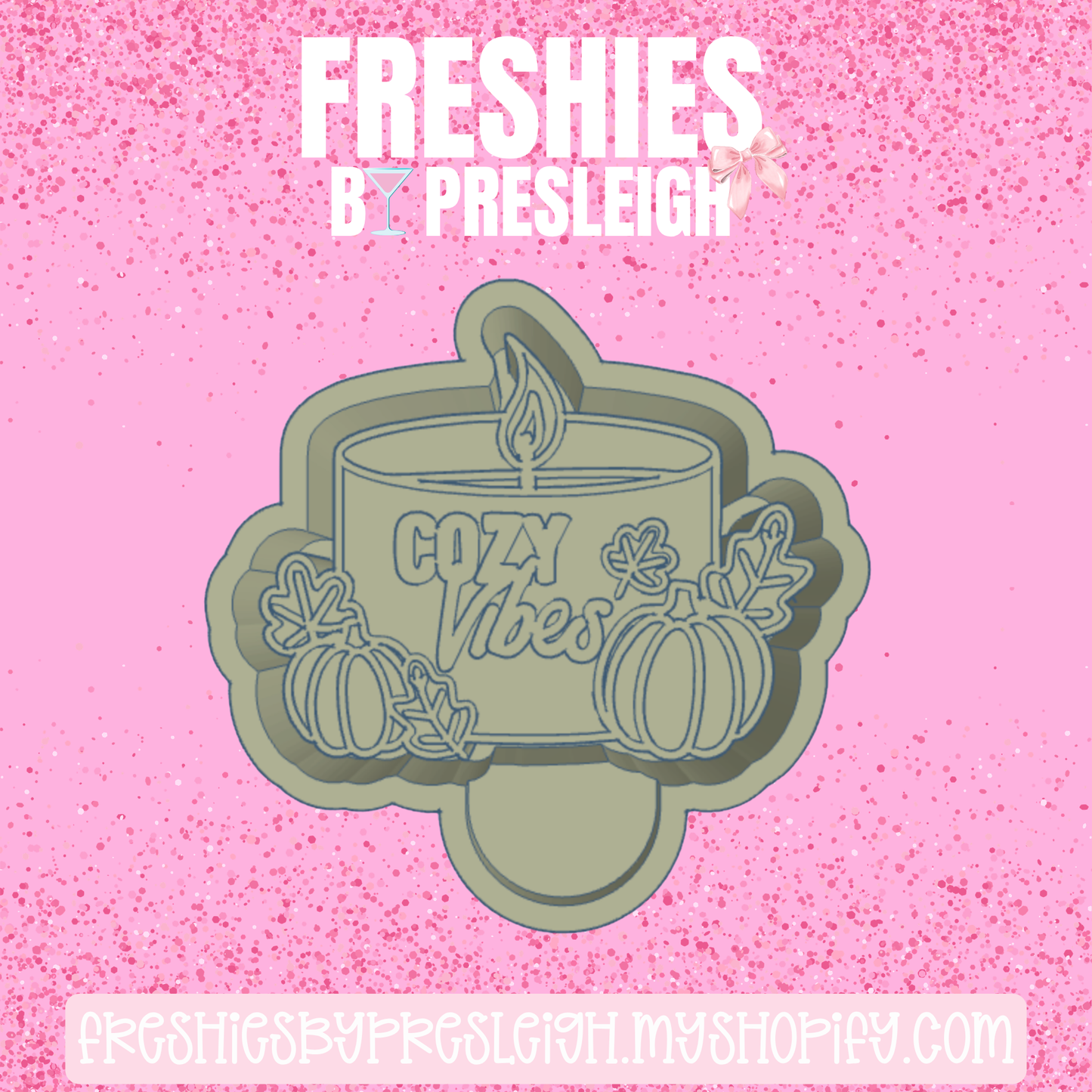Cozy Vibes Candle Freshie Mold