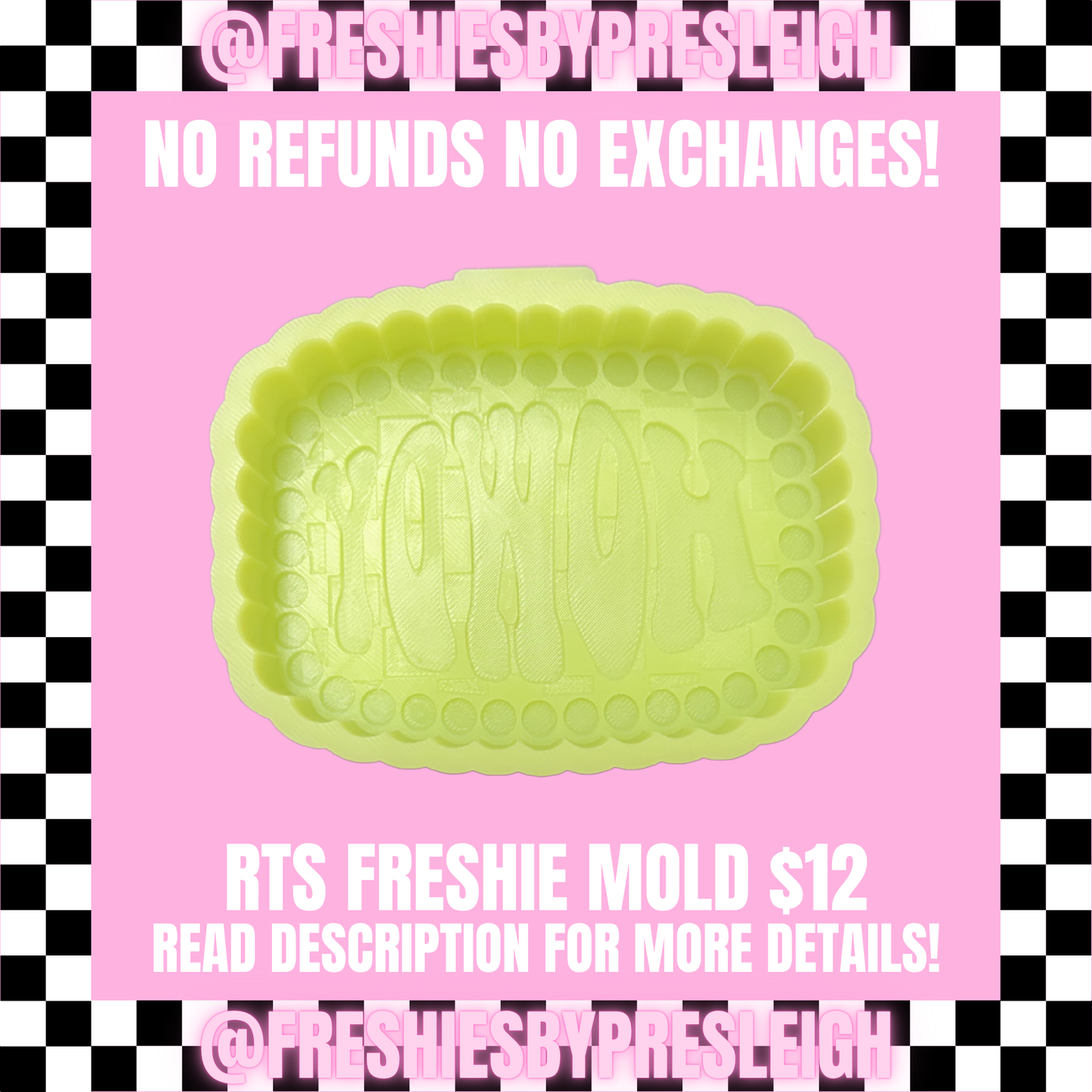 RTS Howdy Buckle Freshie Mold