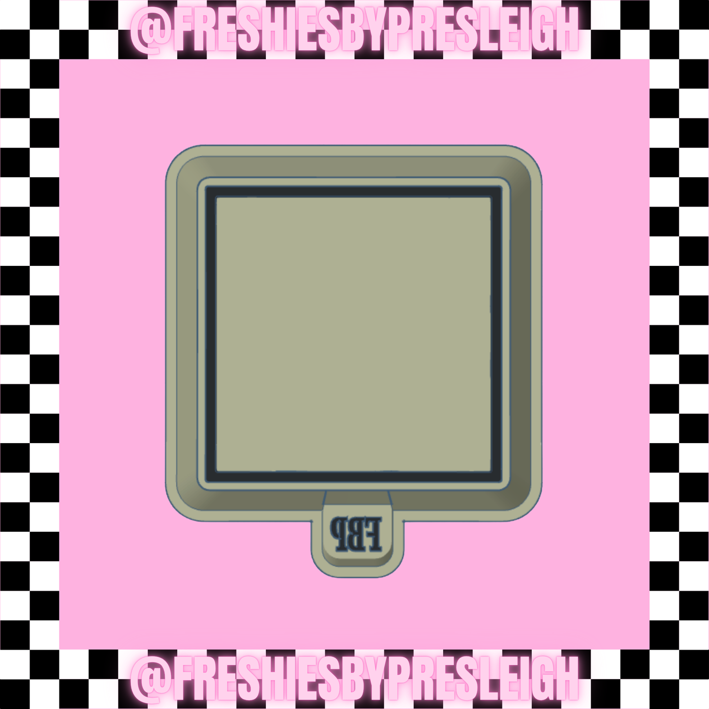 Square w/ Border Freshie Mold