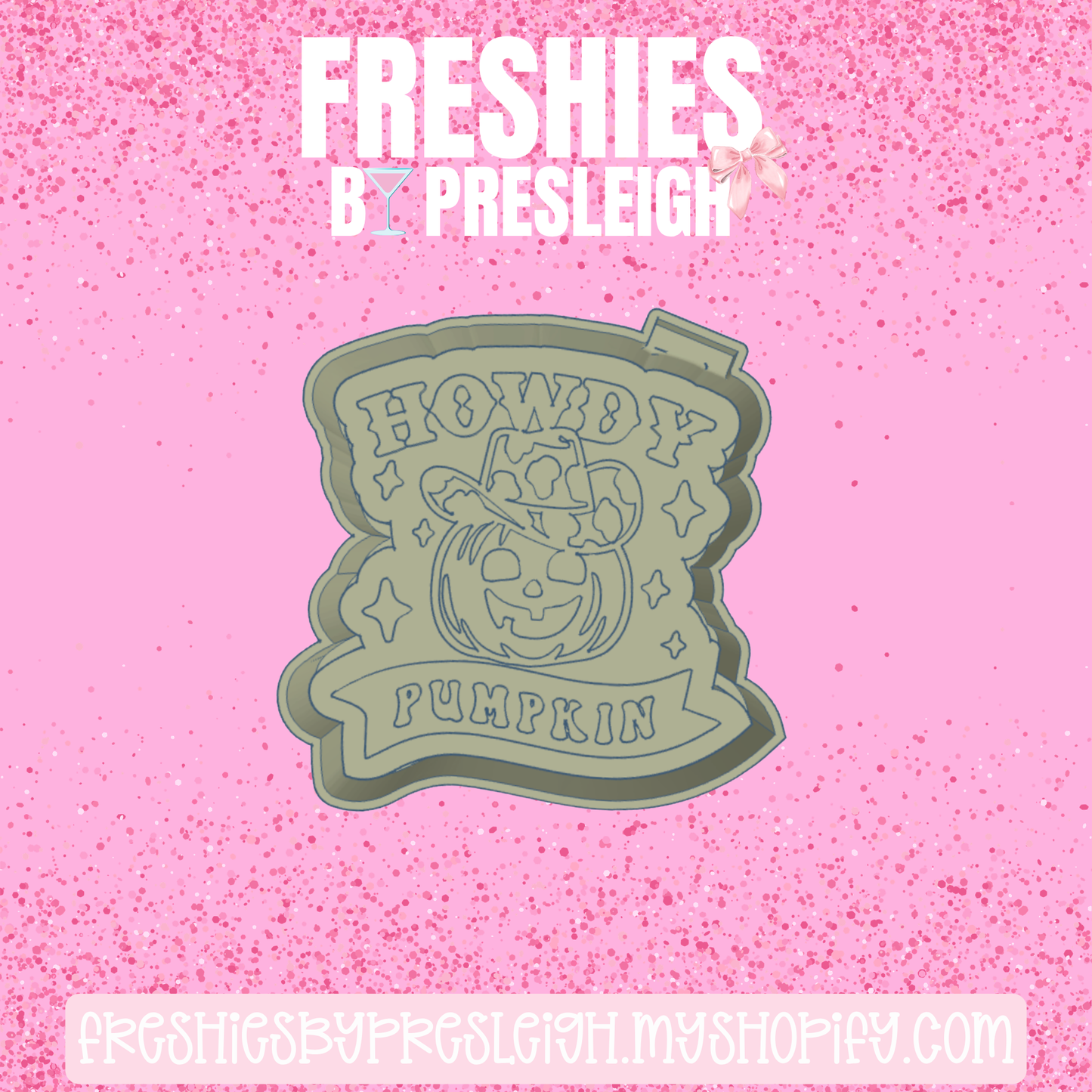 Howdy Pumpkin Freshie Mold