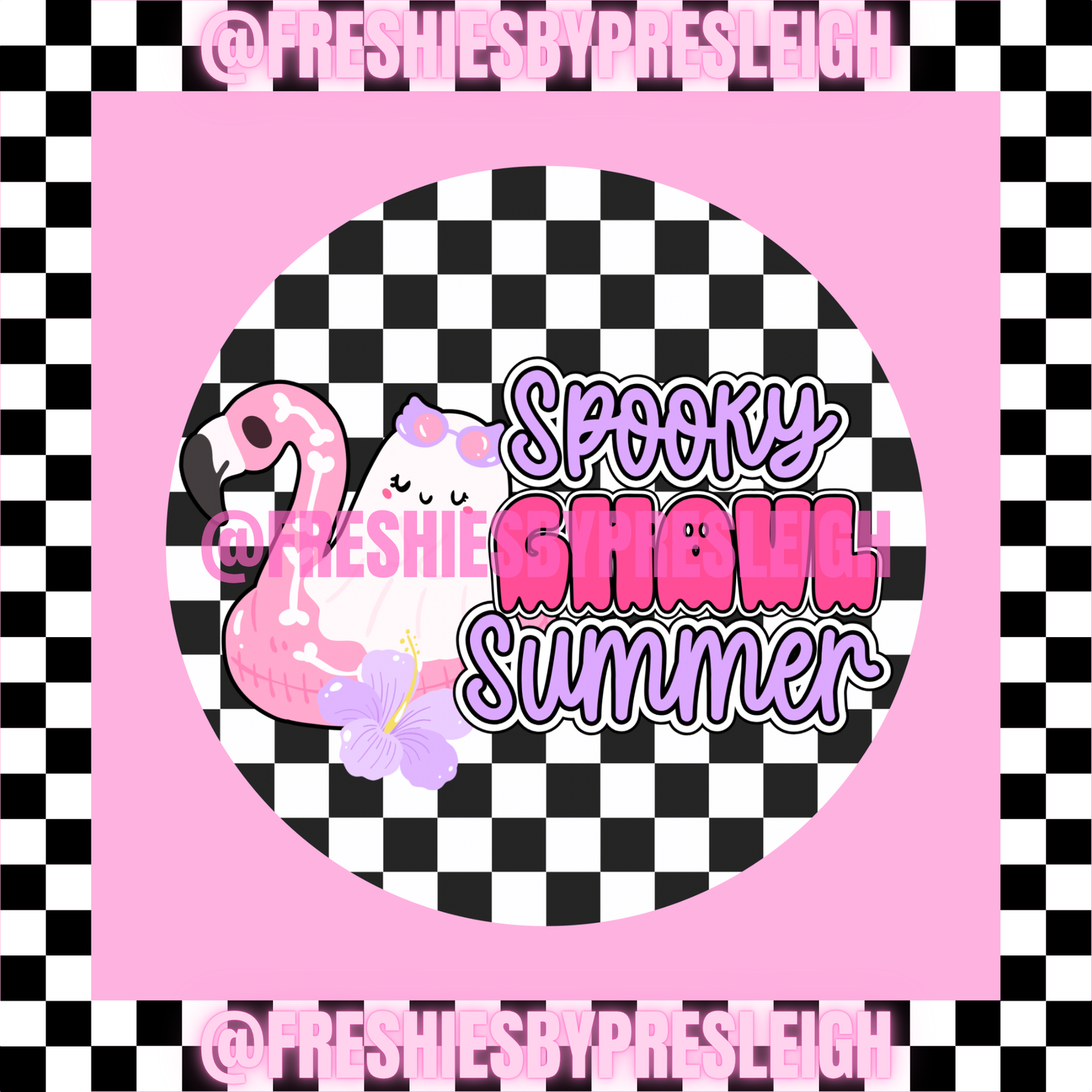 Spooky Ghoul Summer Freshie Card Stock
