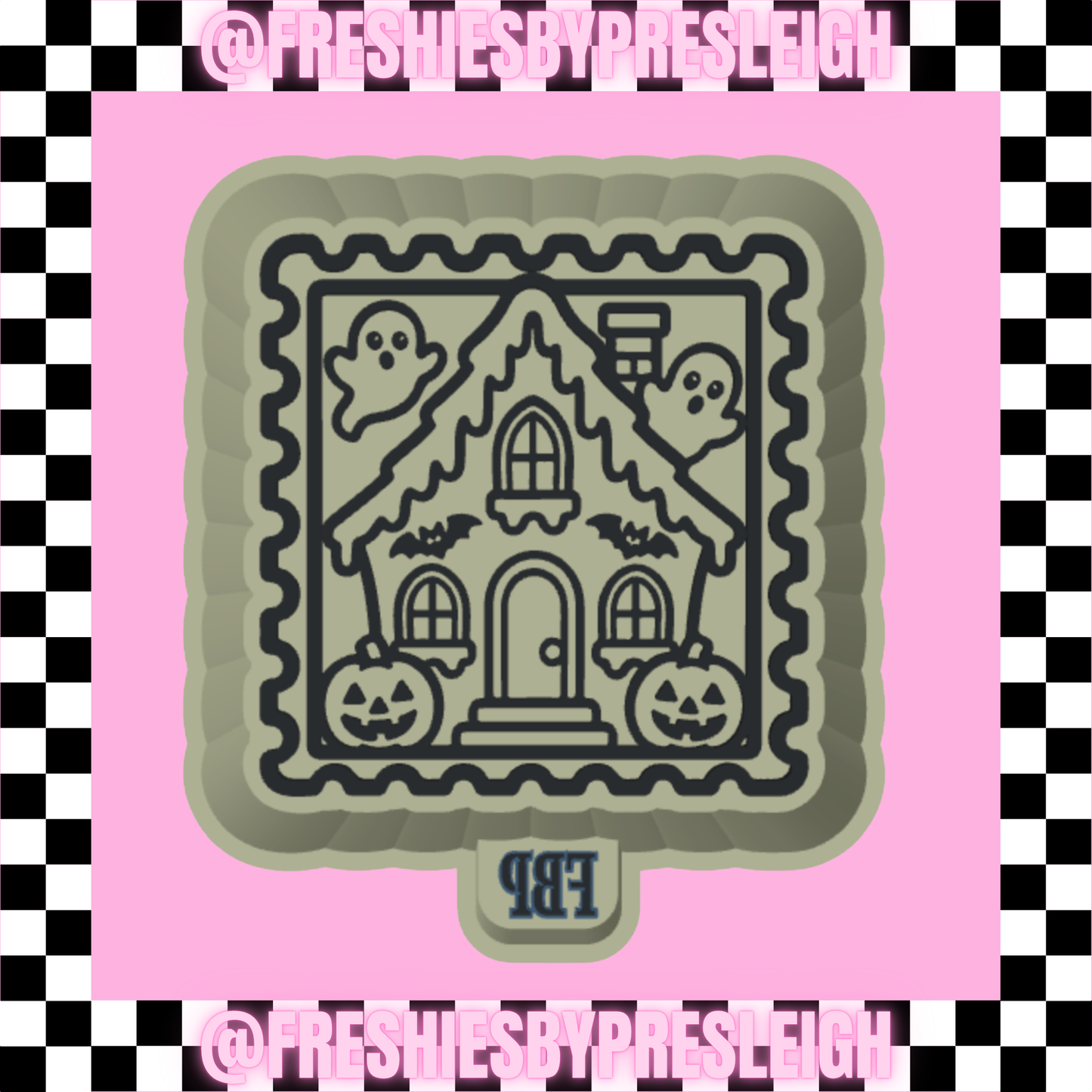 Spooky House Freshie Mold