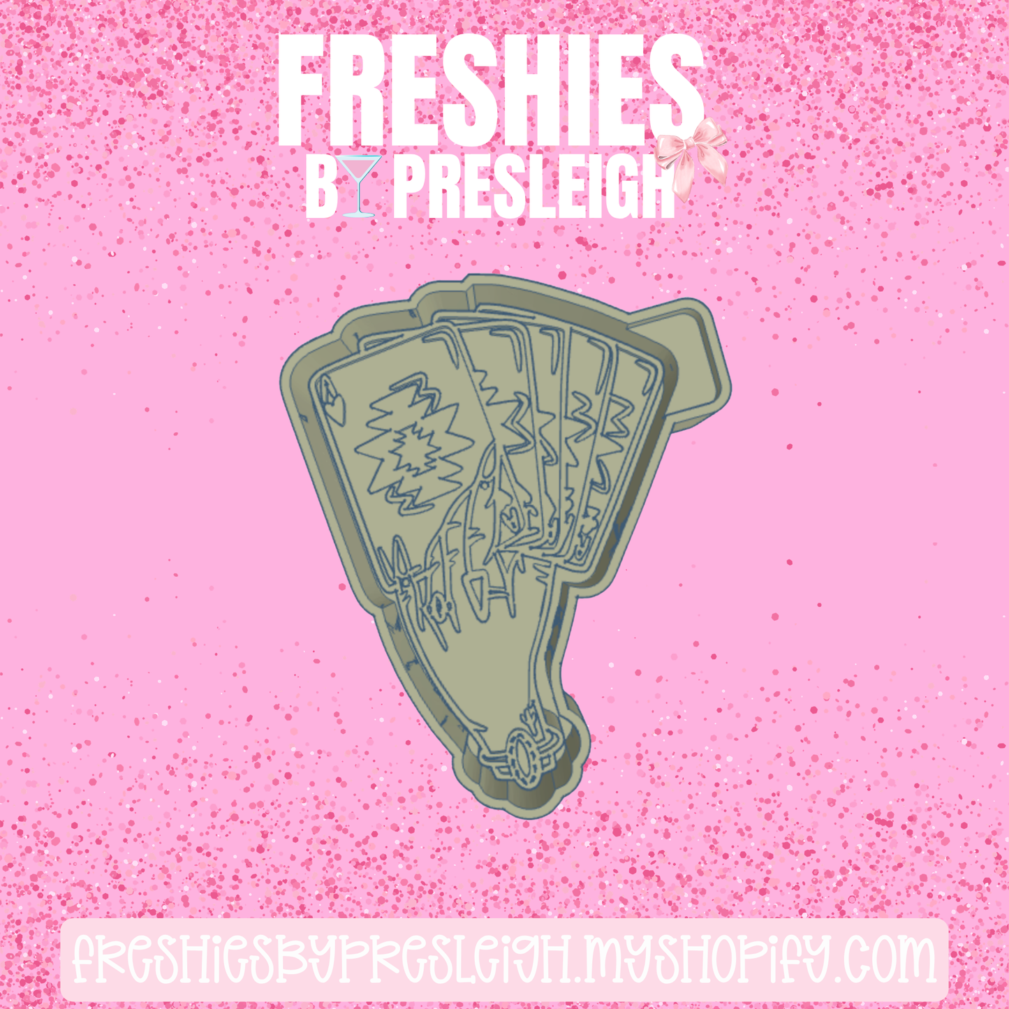 Cowgirl Cards Freshie Mold