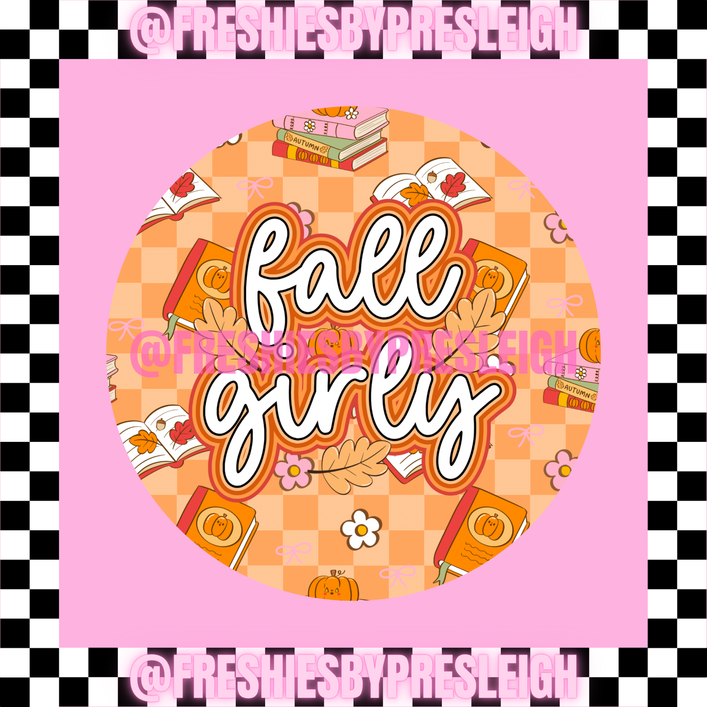 Fall Girly Freshie Card Stock