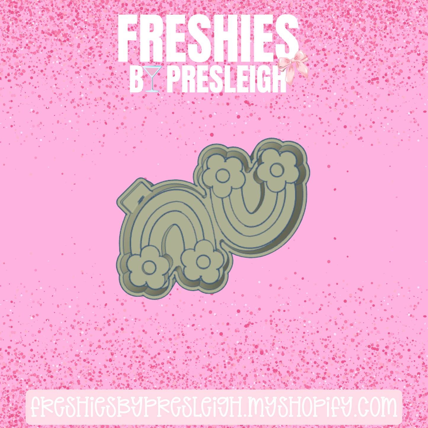Floral Rainbow Vents Freshie Mold