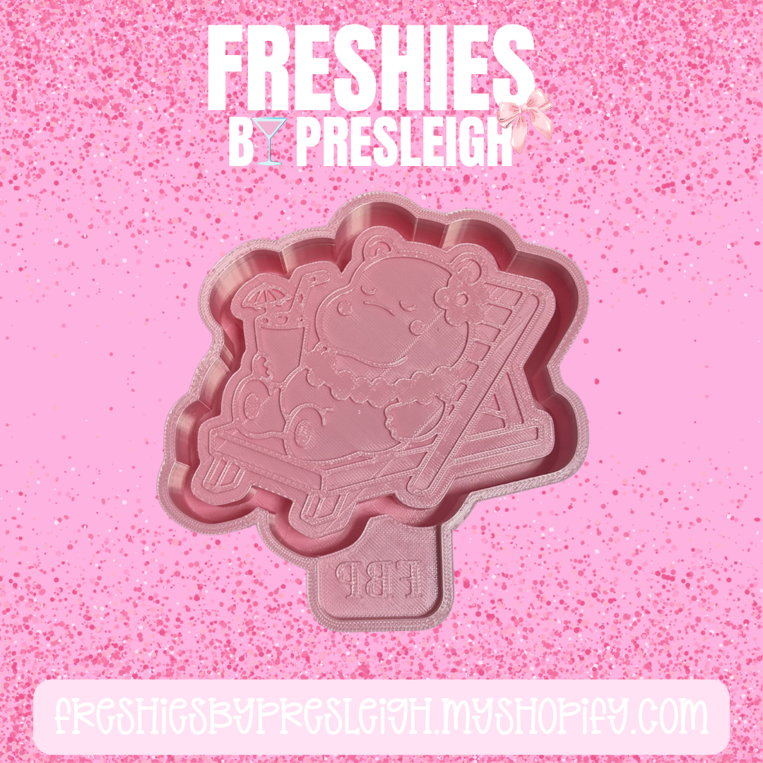 Summer Hippo Freshie Mold