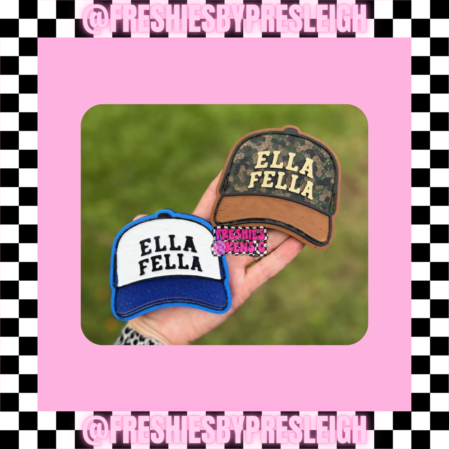 Ella Fella Cap Freshie Mold