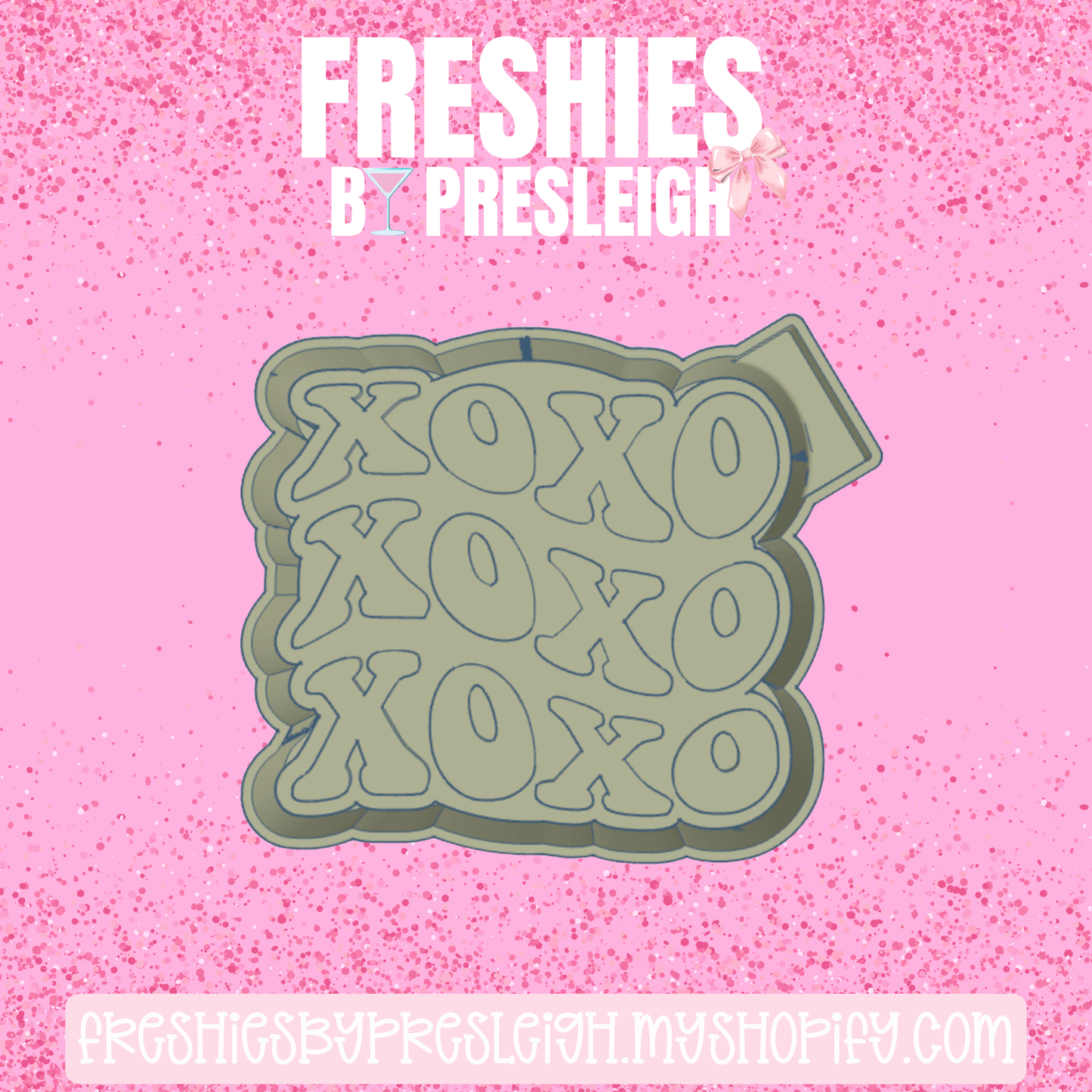 XOXO Repeat Freshie Mold