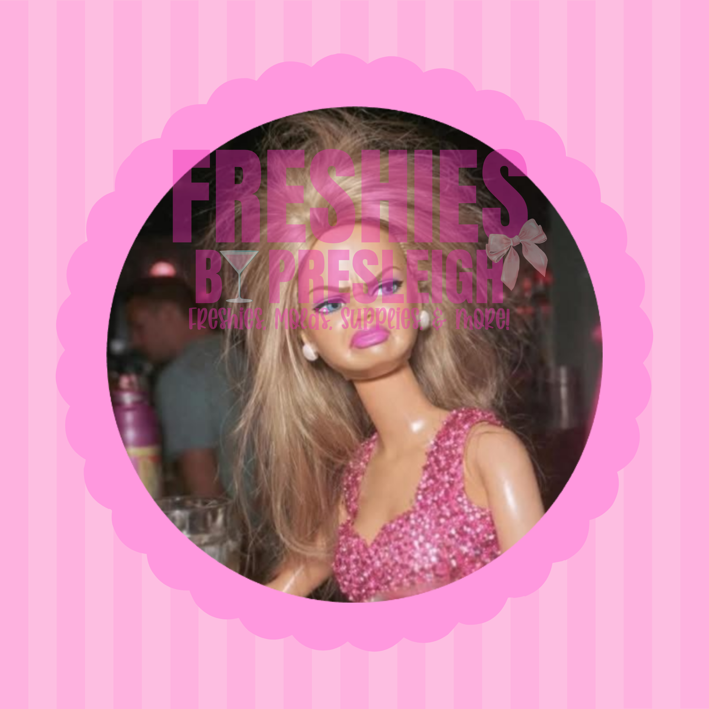 Stank Face B Doll (Blonde) Freshie Card Stock
