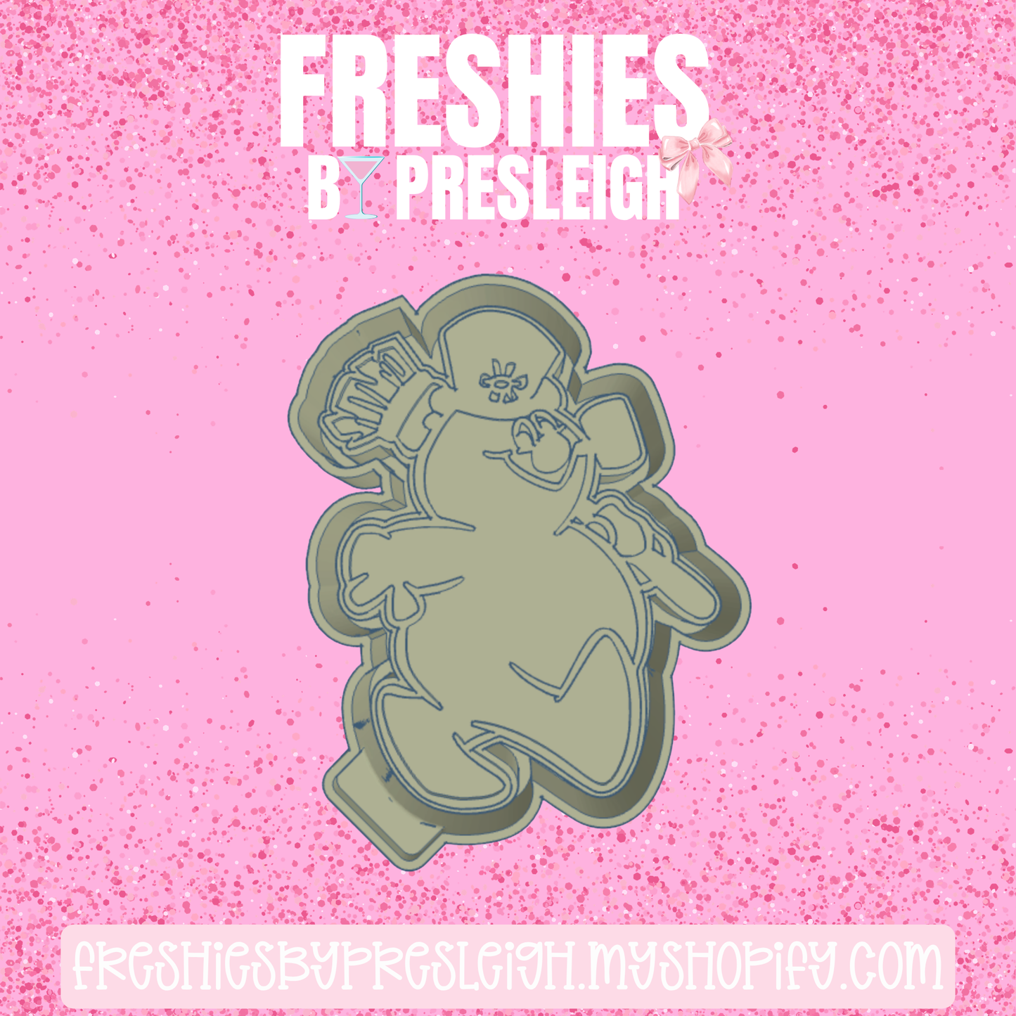 The Snowman Freshie Mold