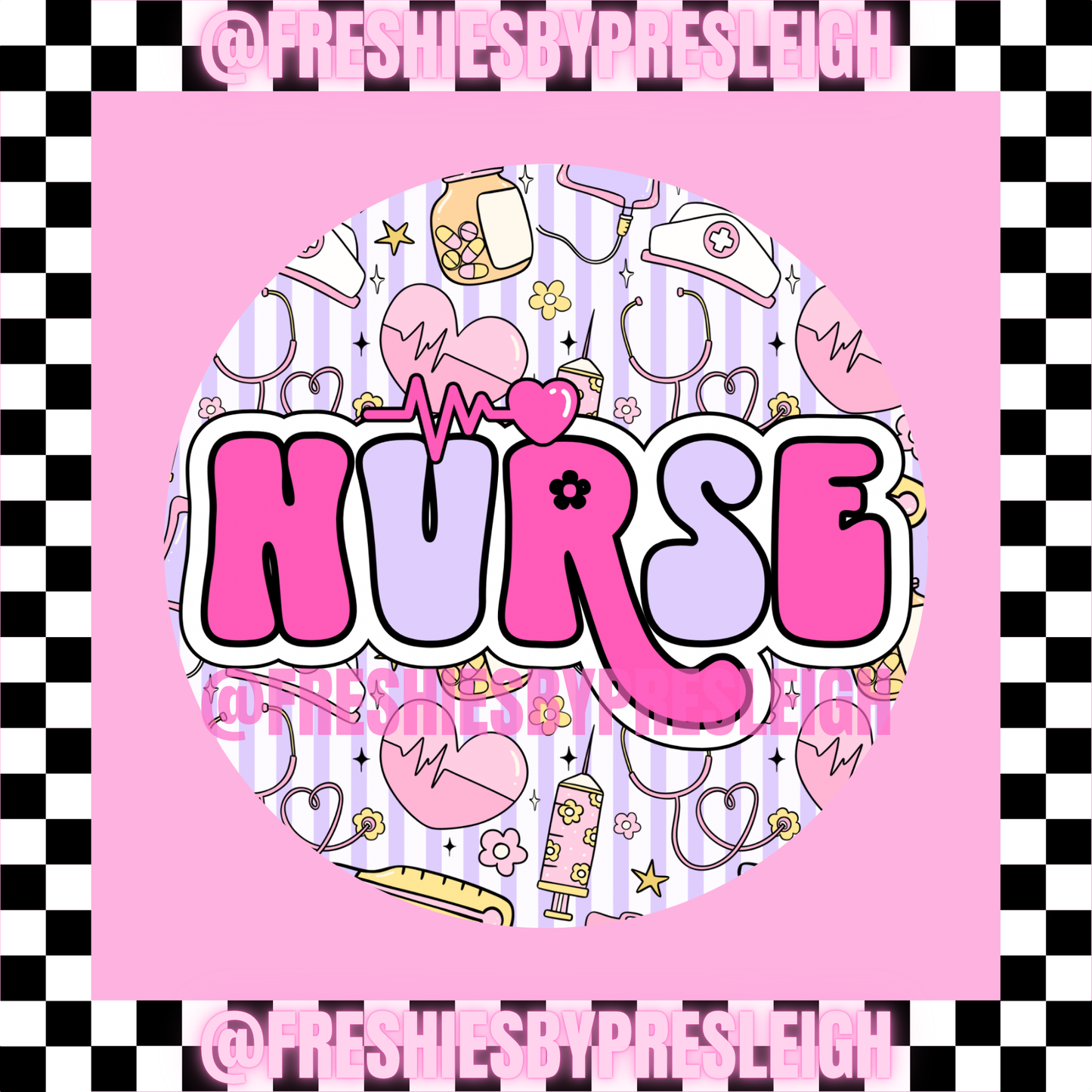 Nurse Freshie Card Stock