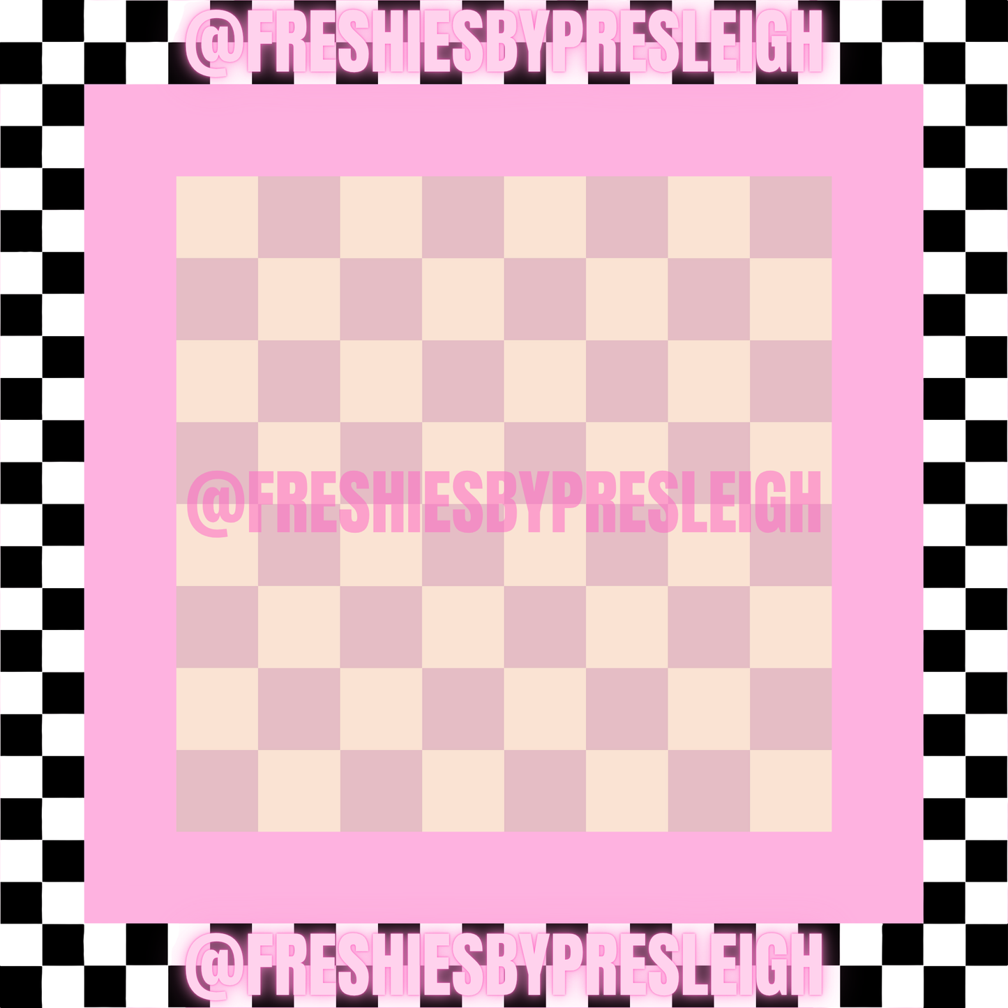 Fall Checkered (Square) Freshie Card Stock