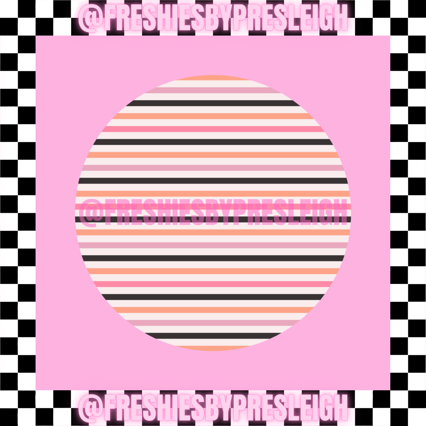 Fall Pattern (Round) Freshie Card Stock