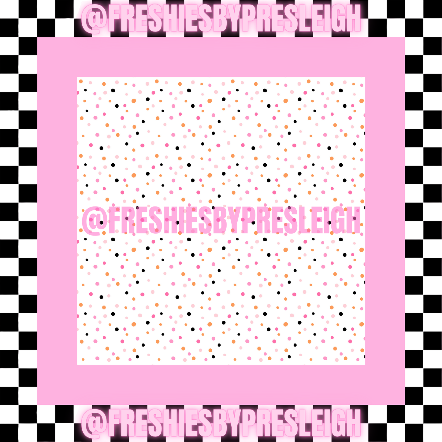 Fall Polka Dot (Square) Freshie Card Stock