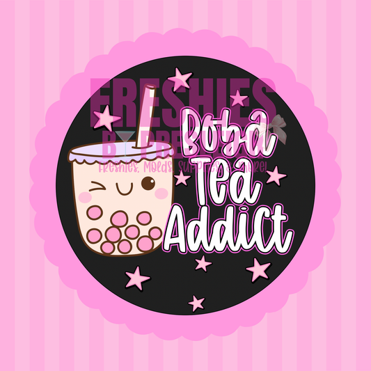 Boba Tea Addict Freshie Card Stock