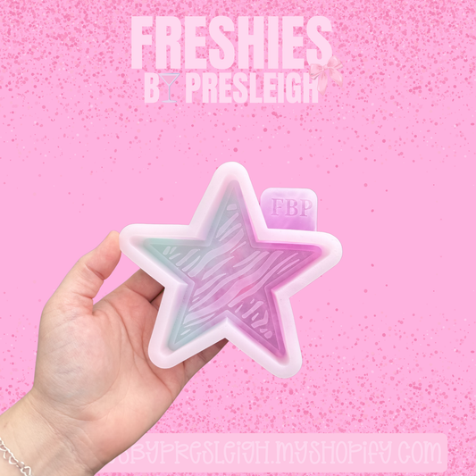 Zebra Star Freshie Mold