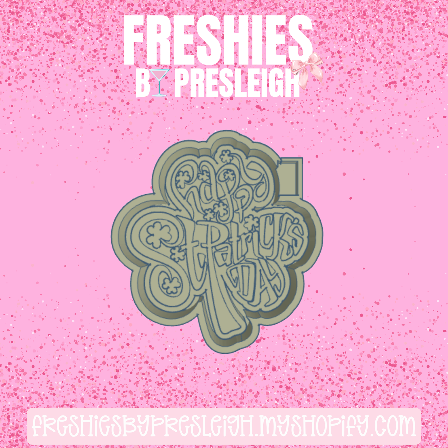 St. Patrick's Day Clover Freshie Mold