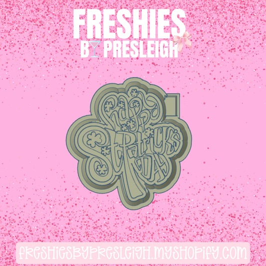 St. Patrick's Day Clover Freshie Mold