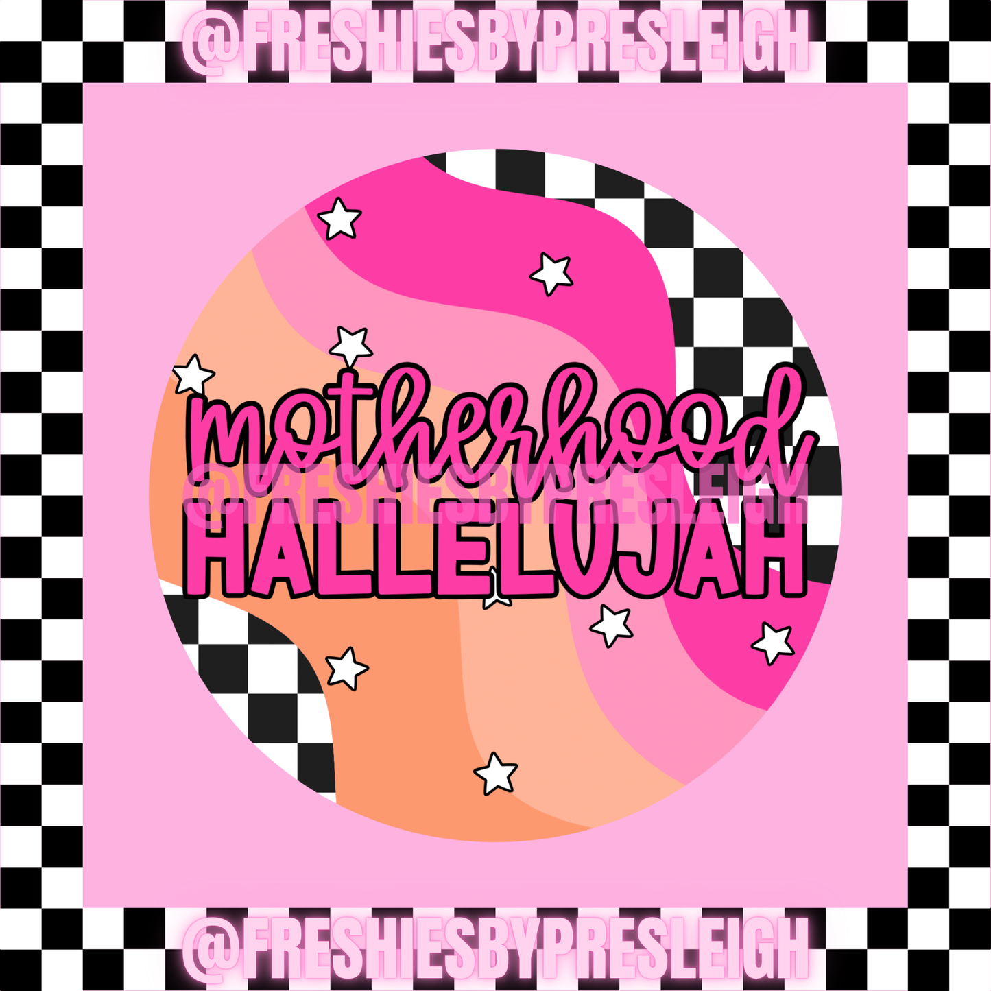 Motherhood Hallelujah Freshie Card Stock