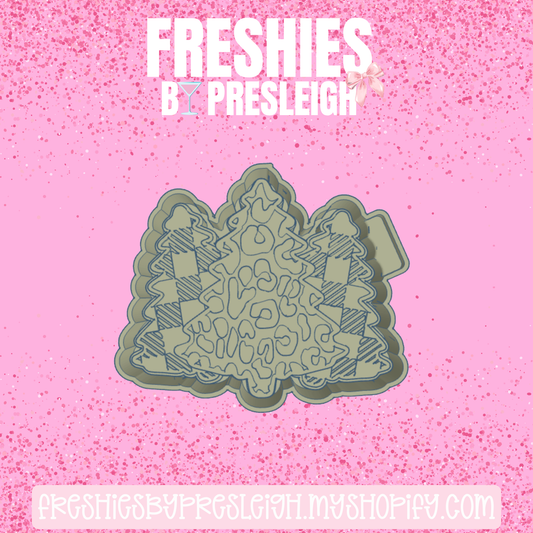 Christmas Tree Trio Freshie Mold
