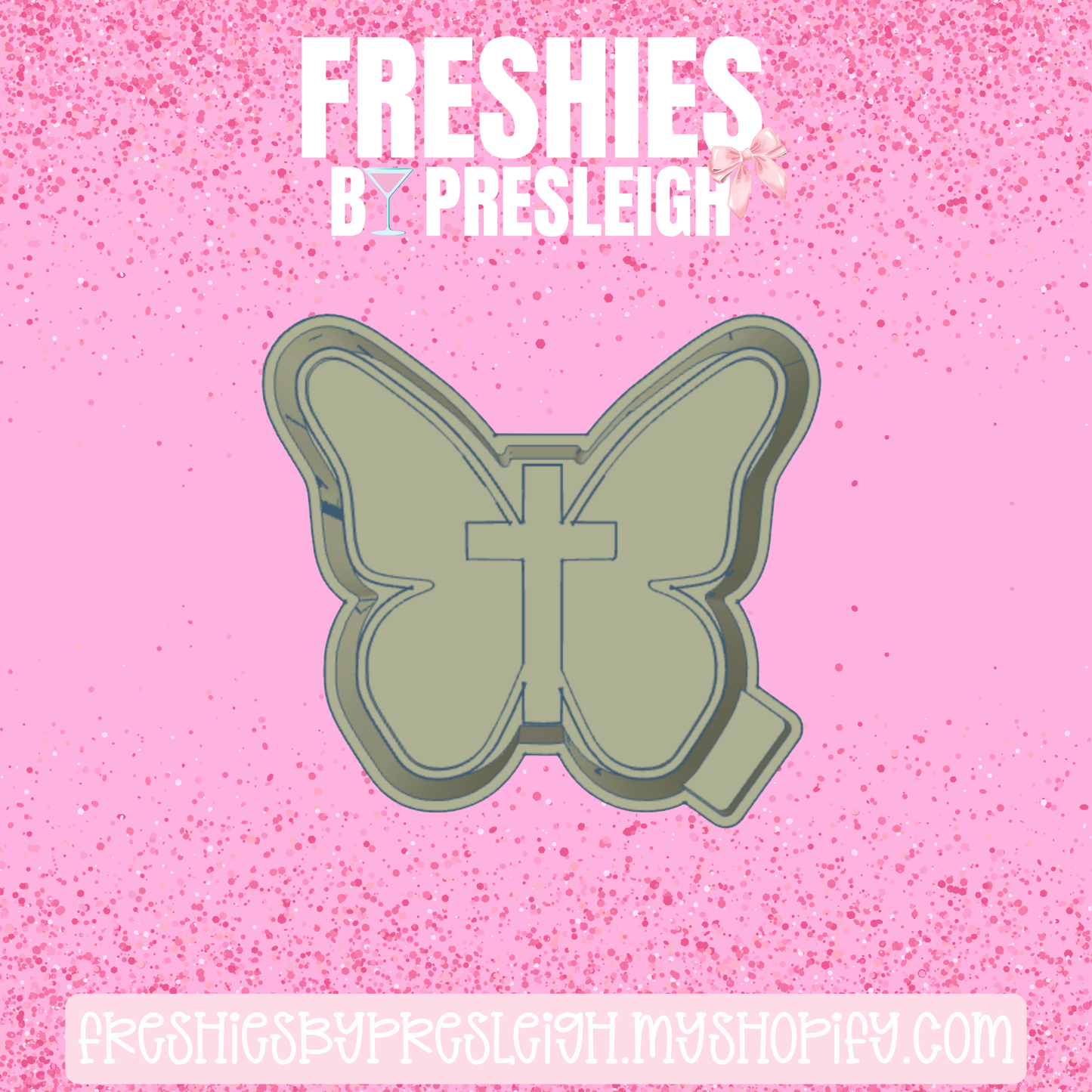 Cross Butterfly Freshie Mold
