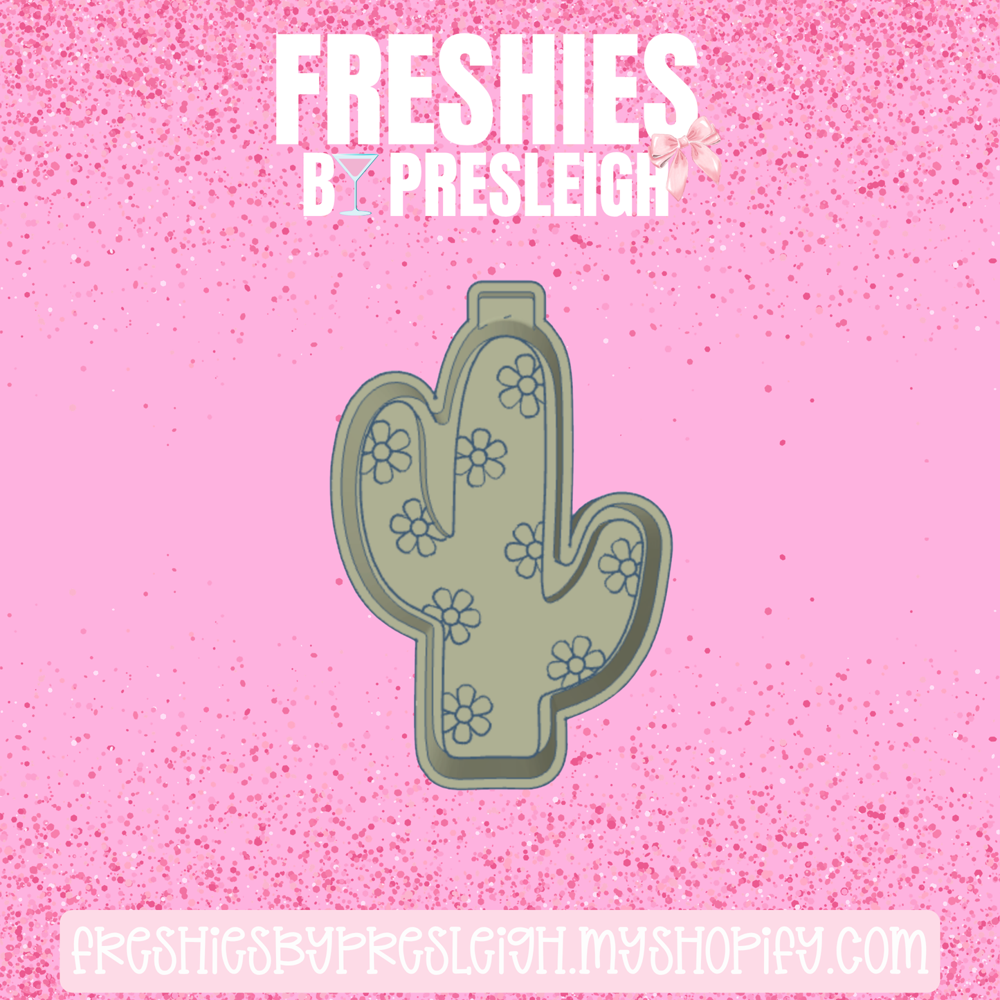 Floral Cactus Freshie Mold