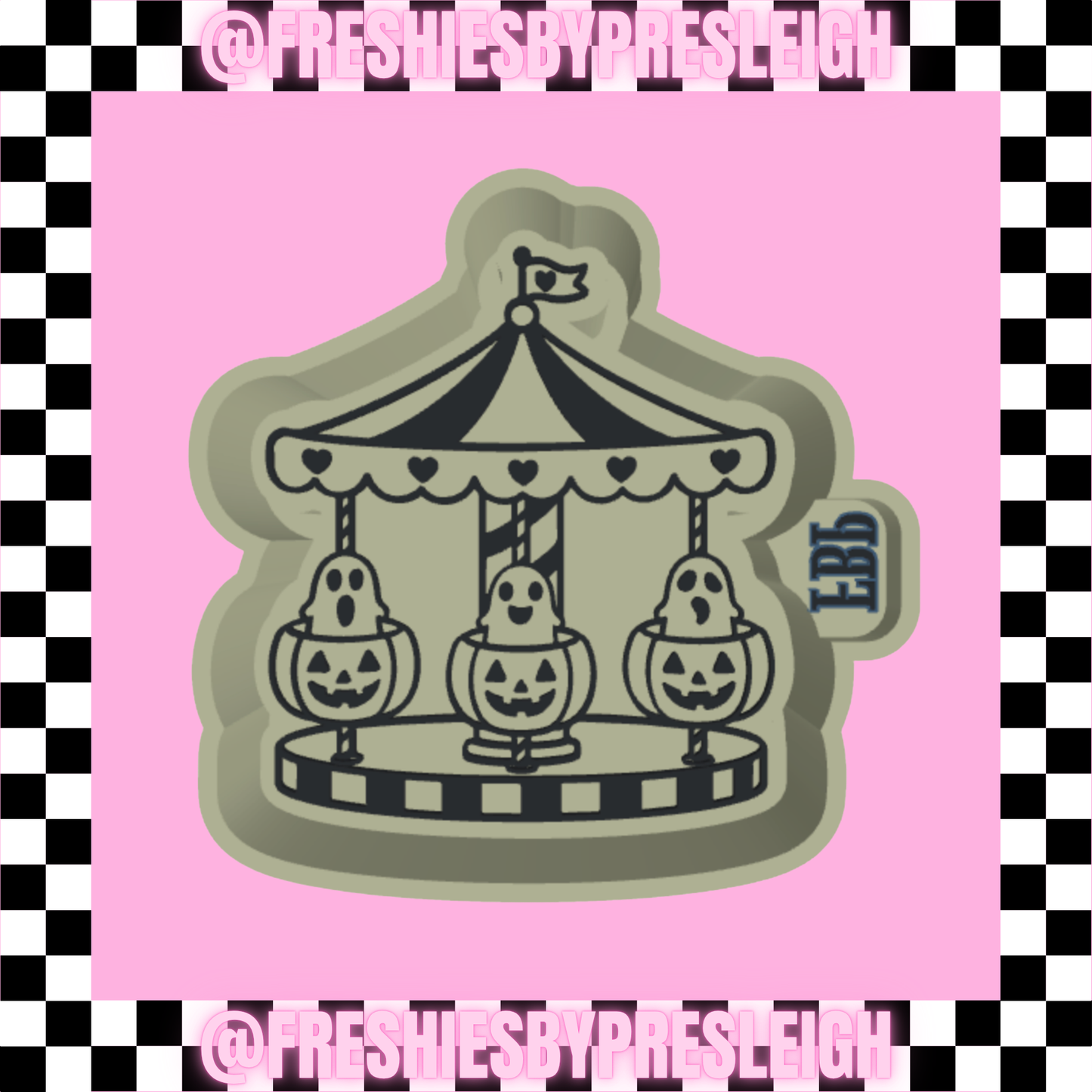 Spooky Carousel Freshie Mold