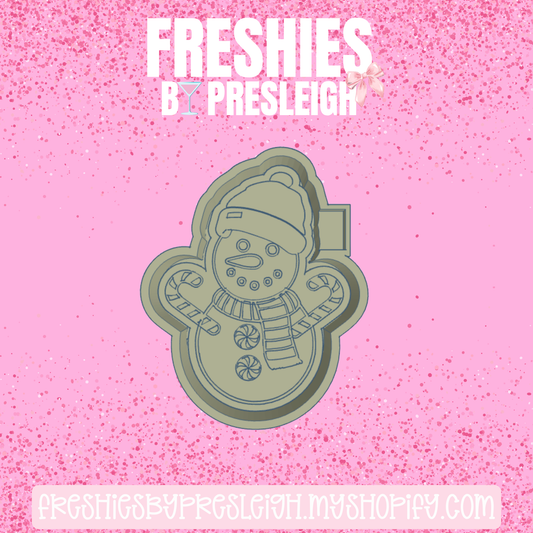 Beanie Snowman Freshie Mold