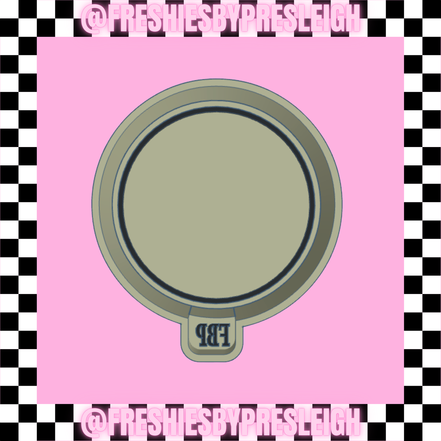 Circle w/ Border Freshie Mold