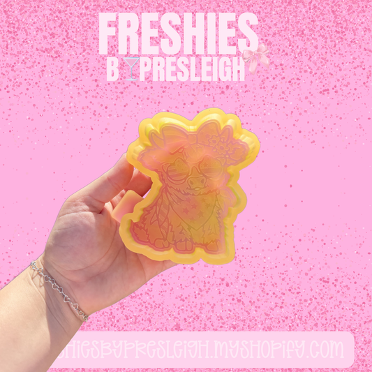 4th of July Highland Cow Freshie Mold