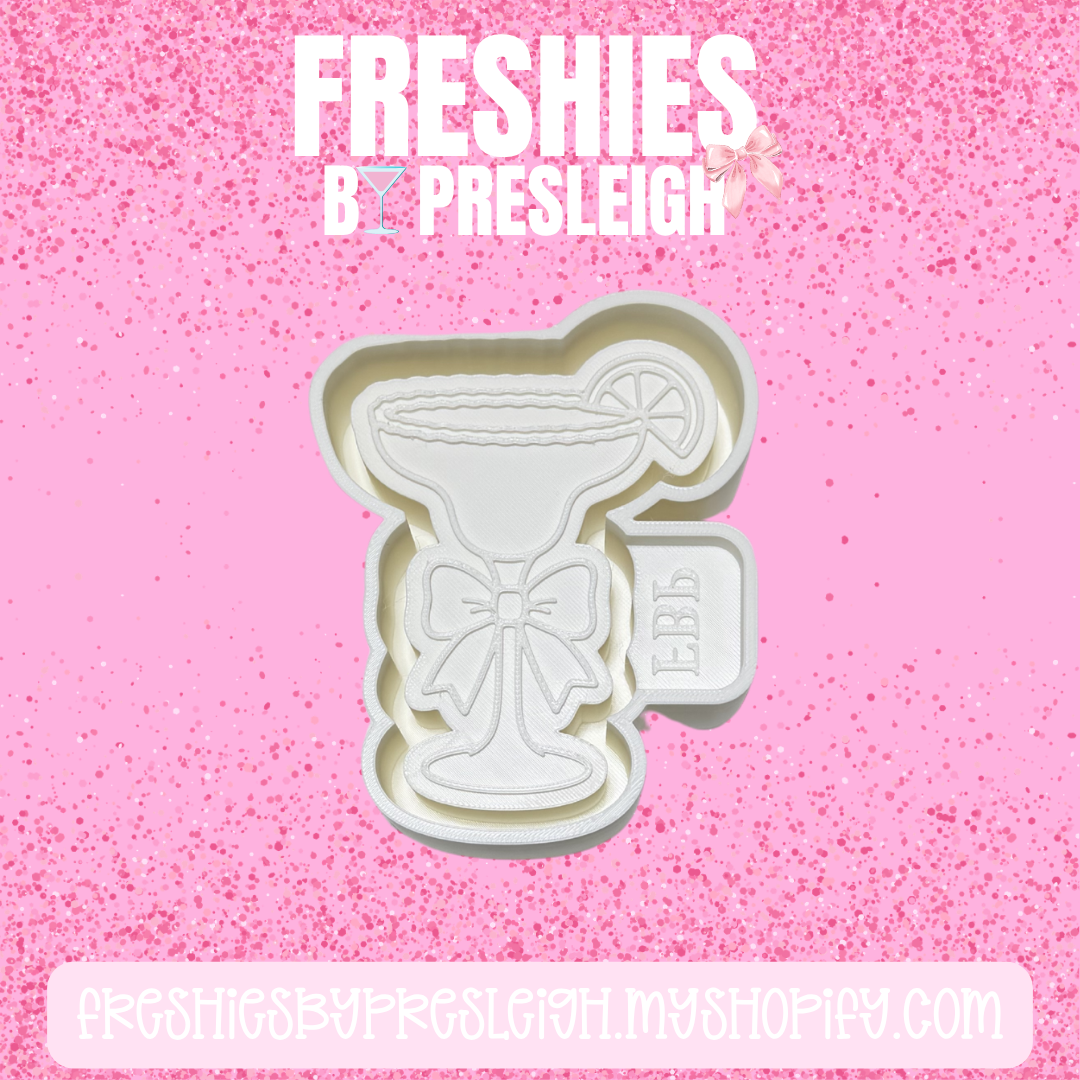 Margarita Bow Glass Freshie Mold