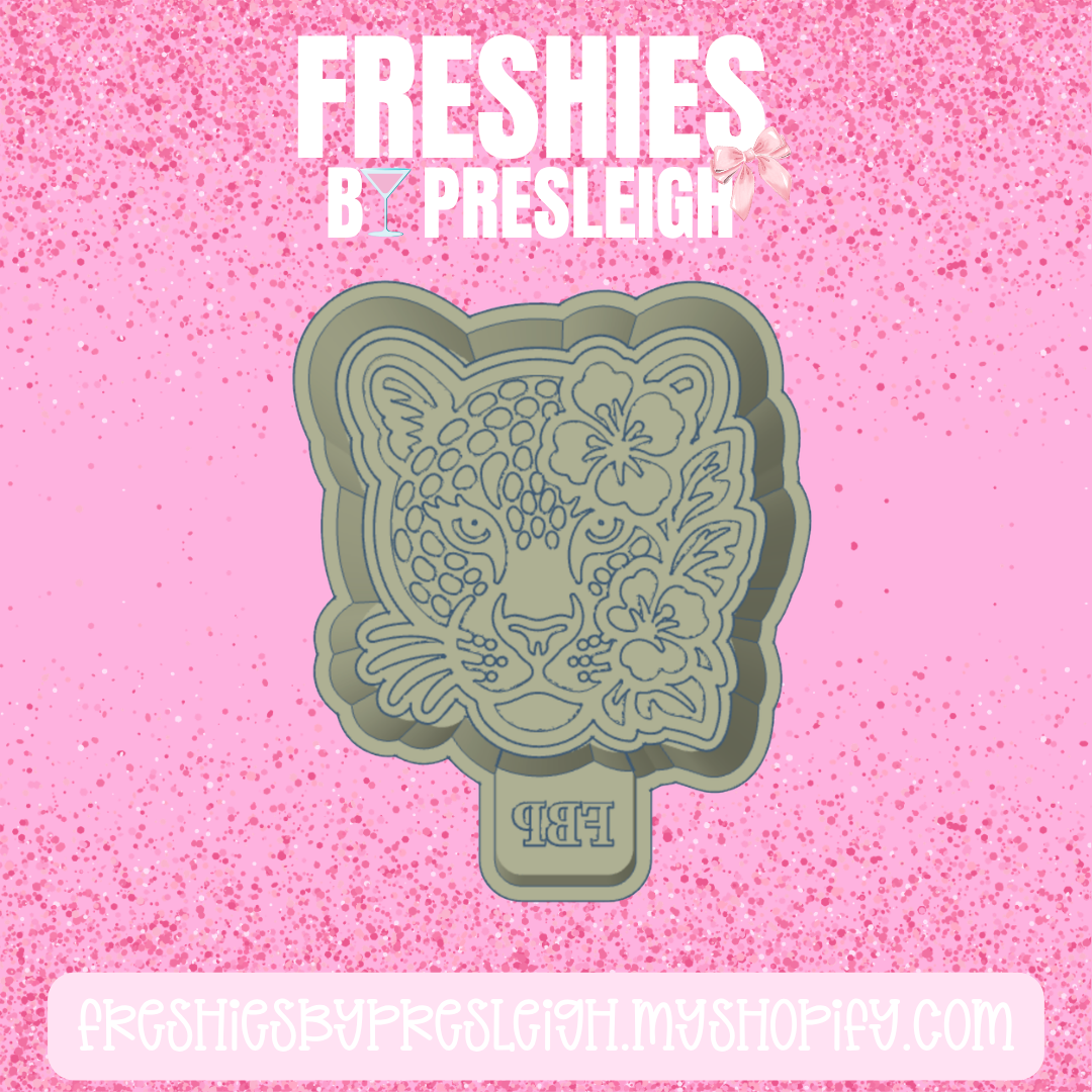 Floral Leopard Freshie Mold Freshie Mold