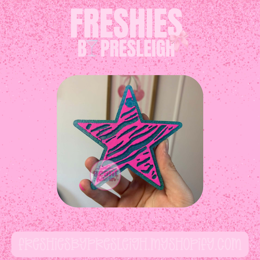 Zebra Star Freshie Mold