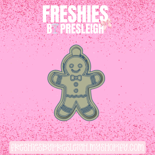 Gingerbread Man Freshie Mold