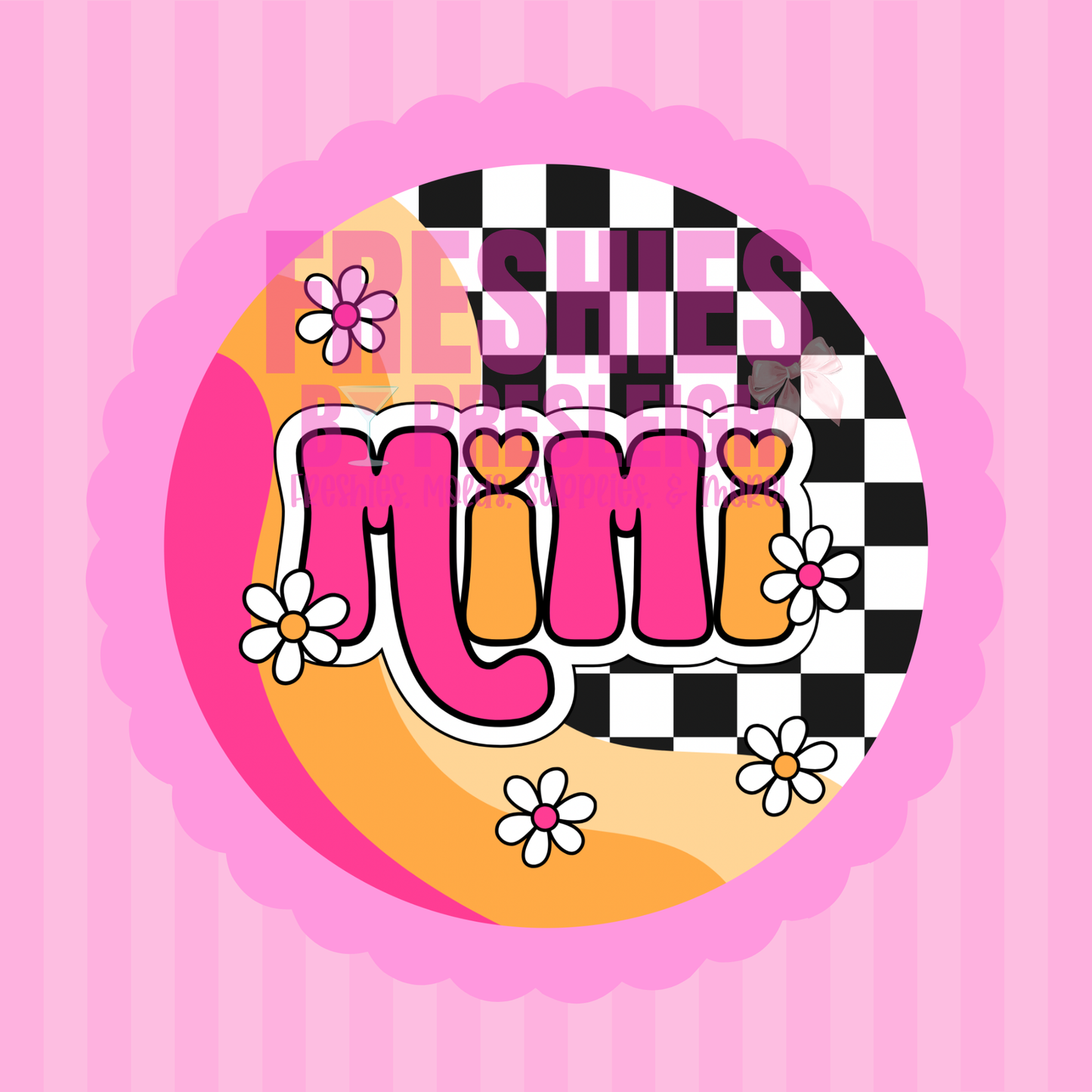 Retro Mimi Freshie Card Stock