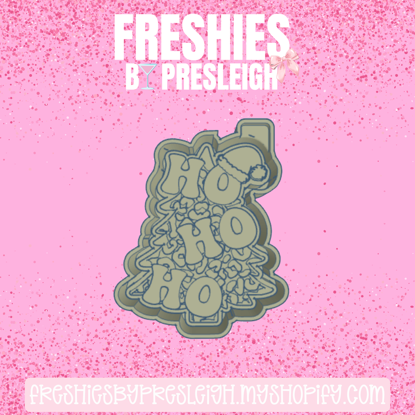 Leopard Christmas Tree Freshie Mold