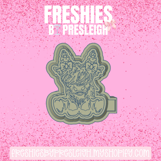 Snack Cake Highland Cow Freshie Mold