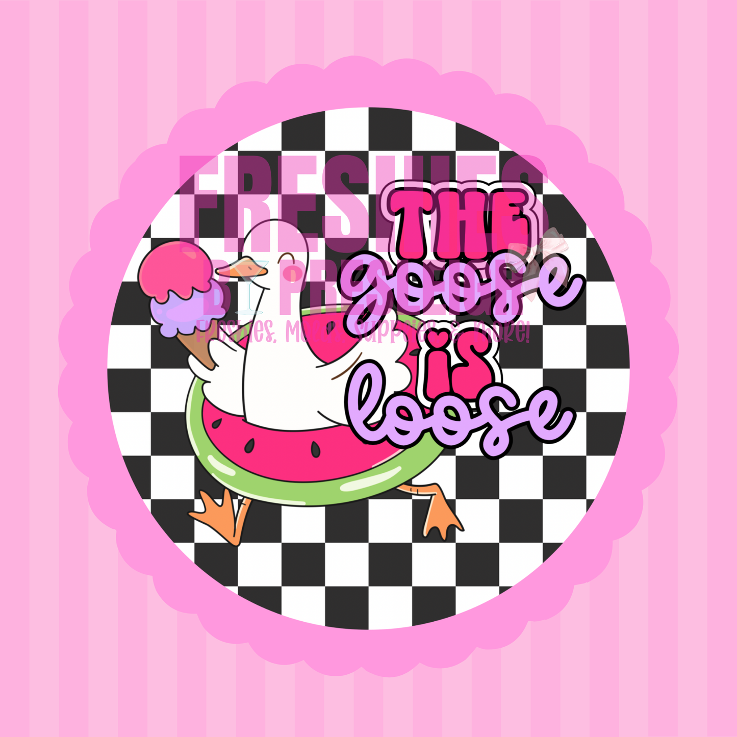 The Goose Is Loose Freshie Card Stock