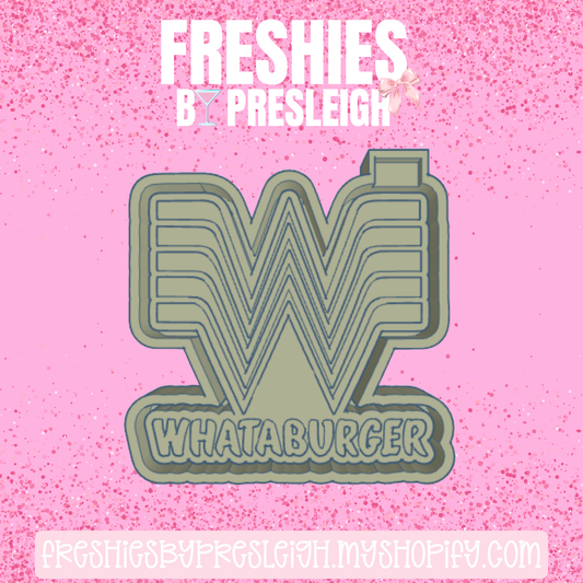 Texas Burger Freshie Mold