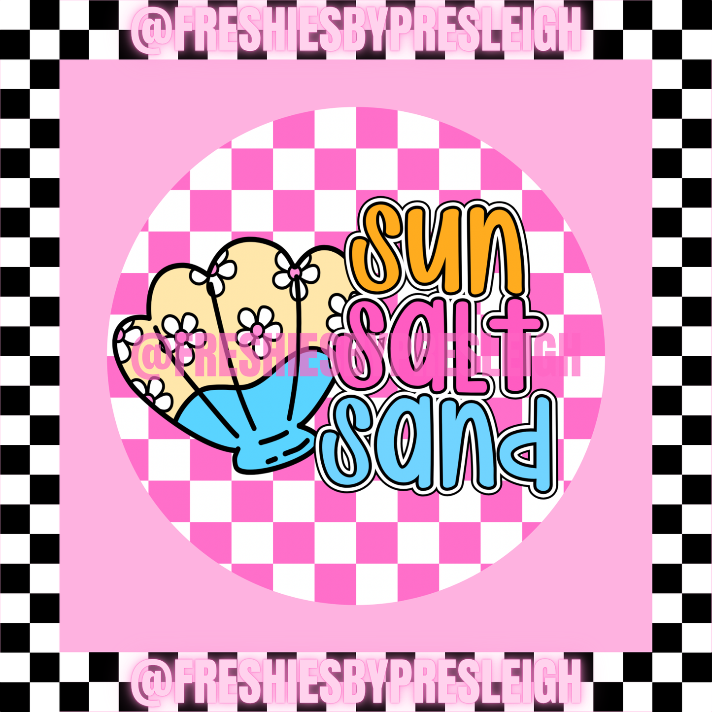 Sun Salt Sand Freshie Card Stock