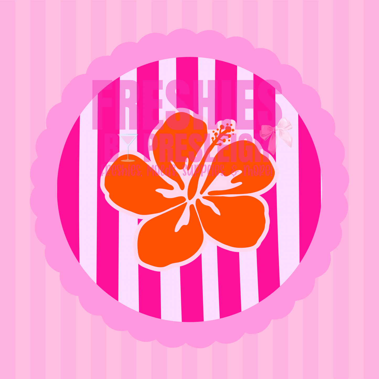 Hibiscus Freshie Card Stock
