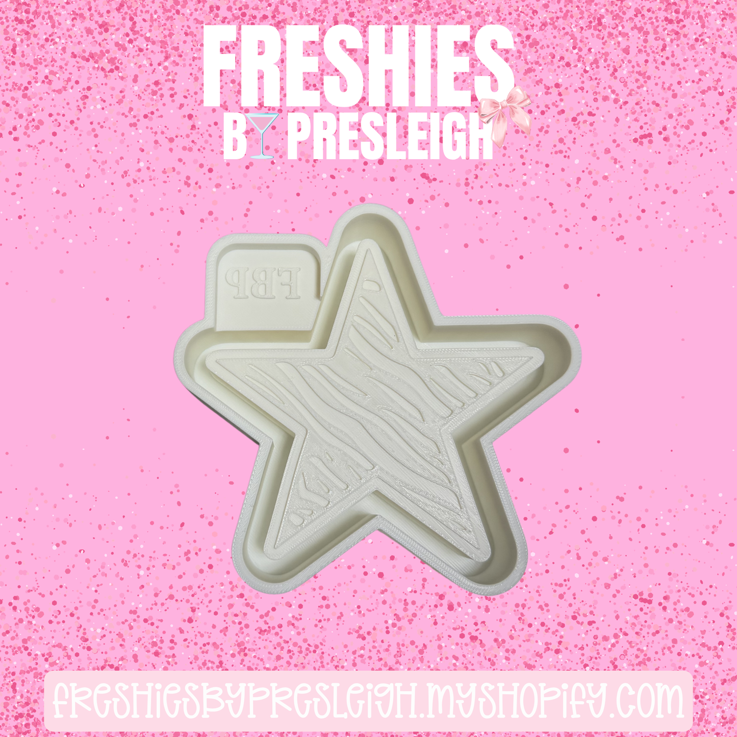 Zebra Star Freshie Mold