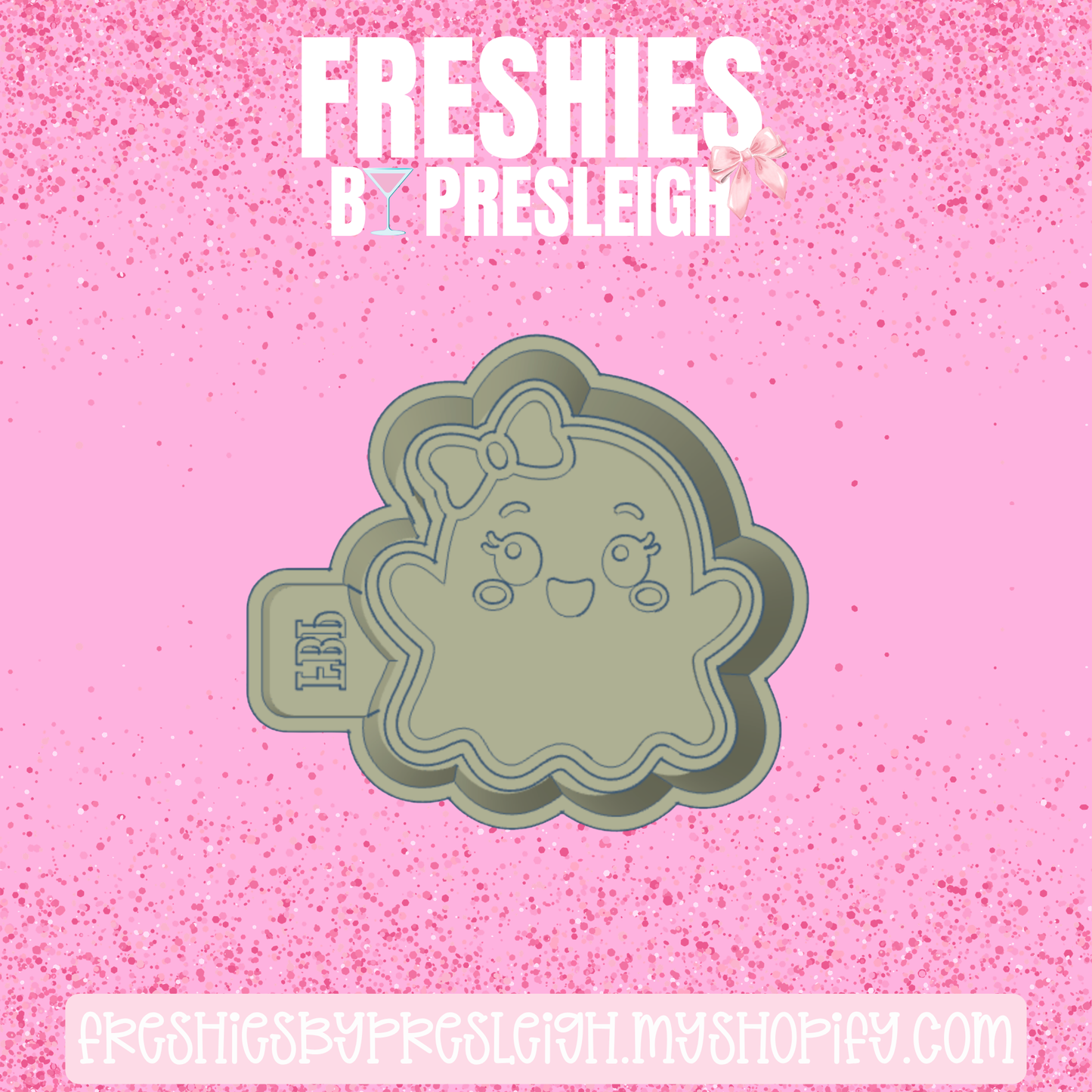 Bow Ghost Freshie Mold