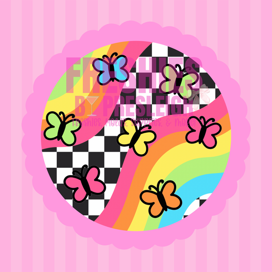 Retro Butterflies Freshie Card Stock