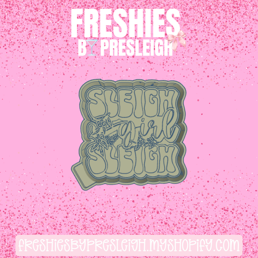 Sleigh Girl Sleigh Freshie Mold
