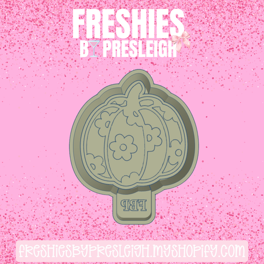 Floral Pumpkin Freshie Mold