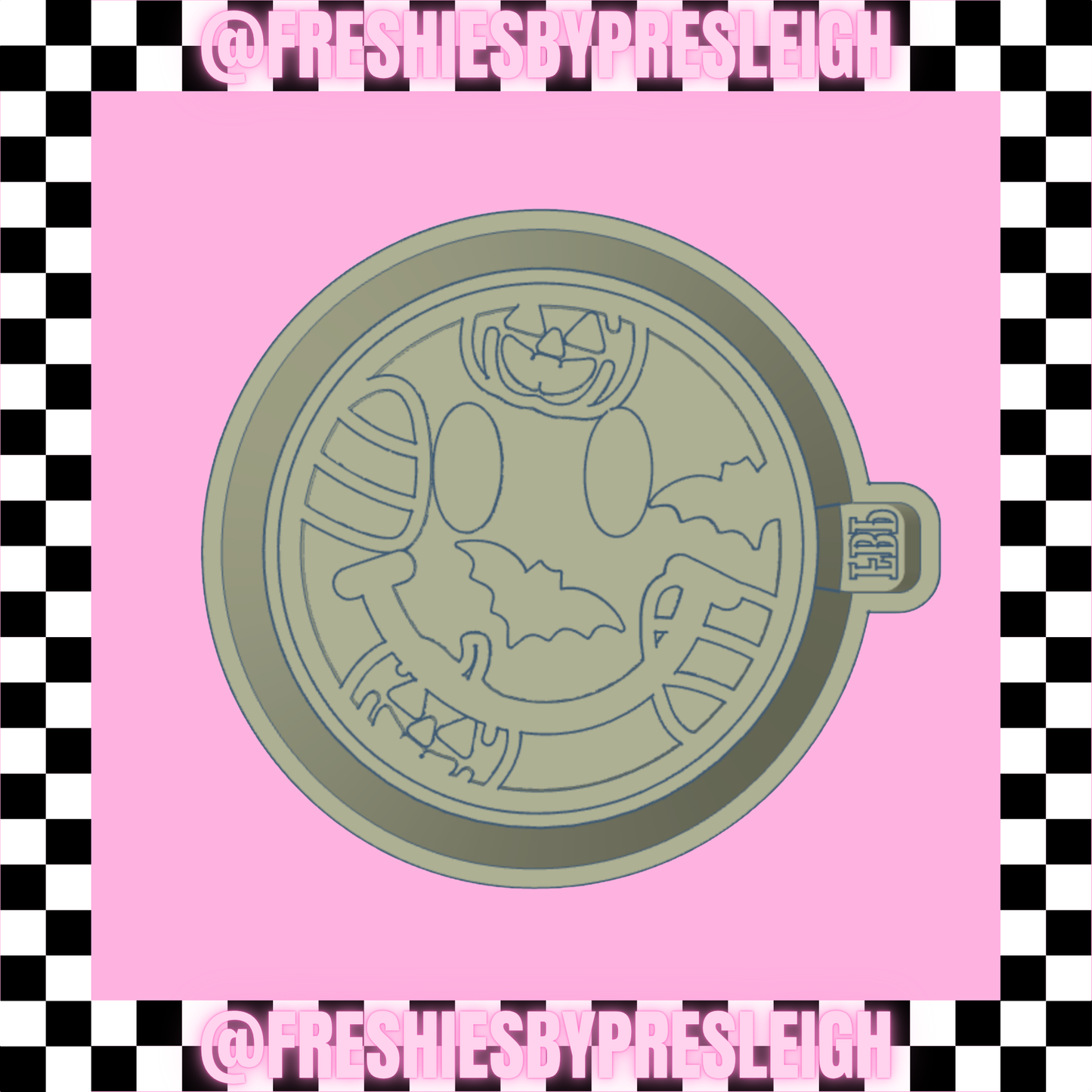 Halloween Smiley Freshie Mold