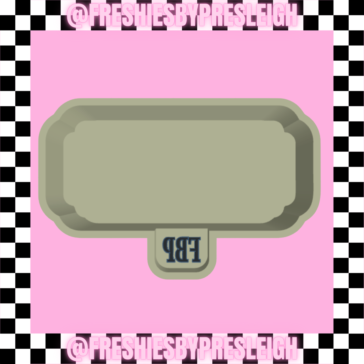 Street Sign Freshie (Insert) Mold